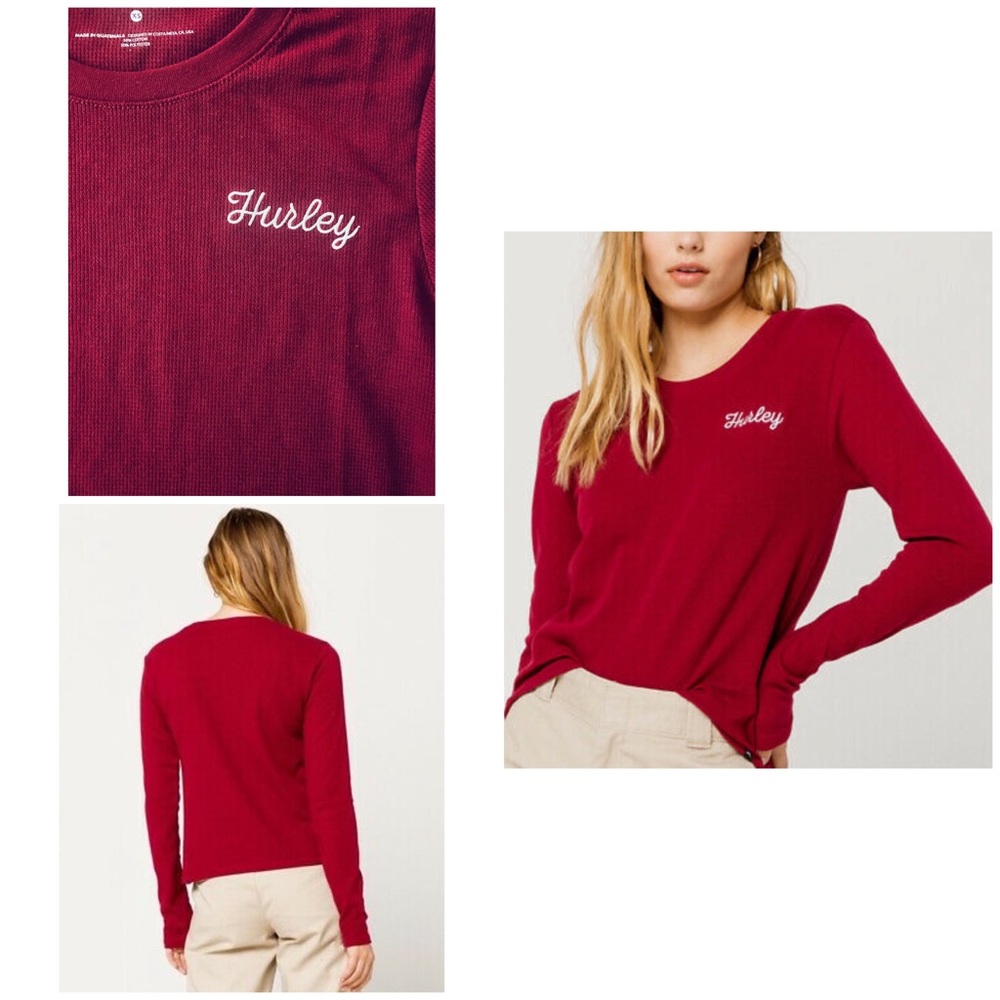 Hurley Scripted Baby Thermal LS Tee